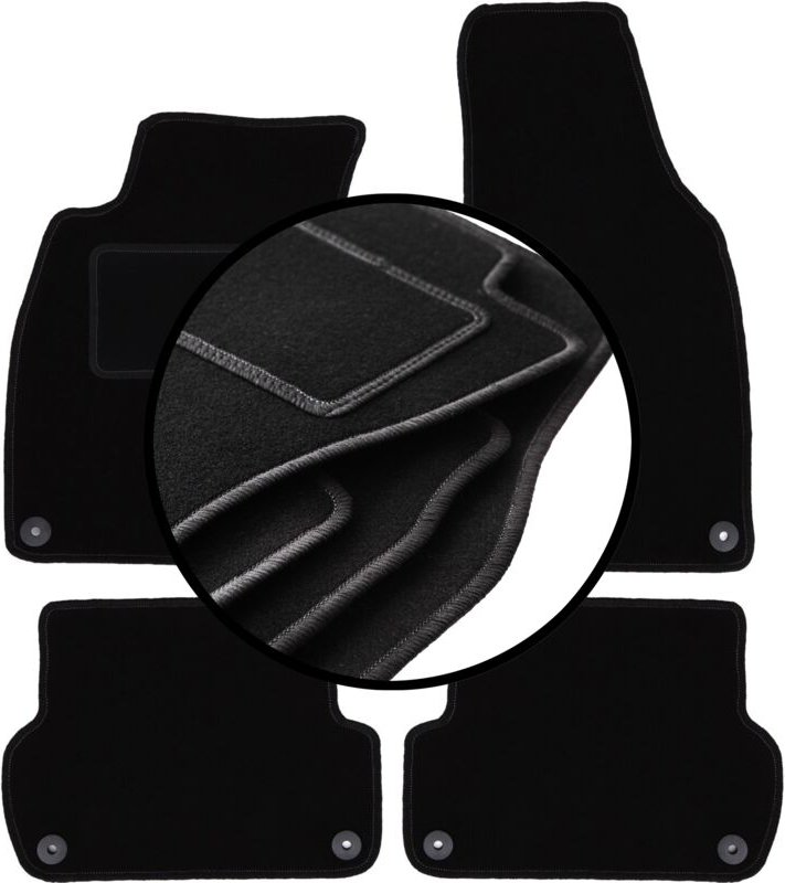 Veloursmatten-Satz für: Seat Exeo Limousine, Kombi (2008-2015)
