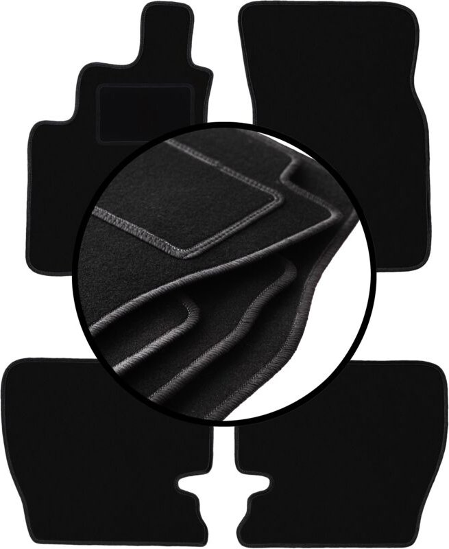 Komplettset Veloursmatten für: Daewoo Musso SUV (1993-2005)