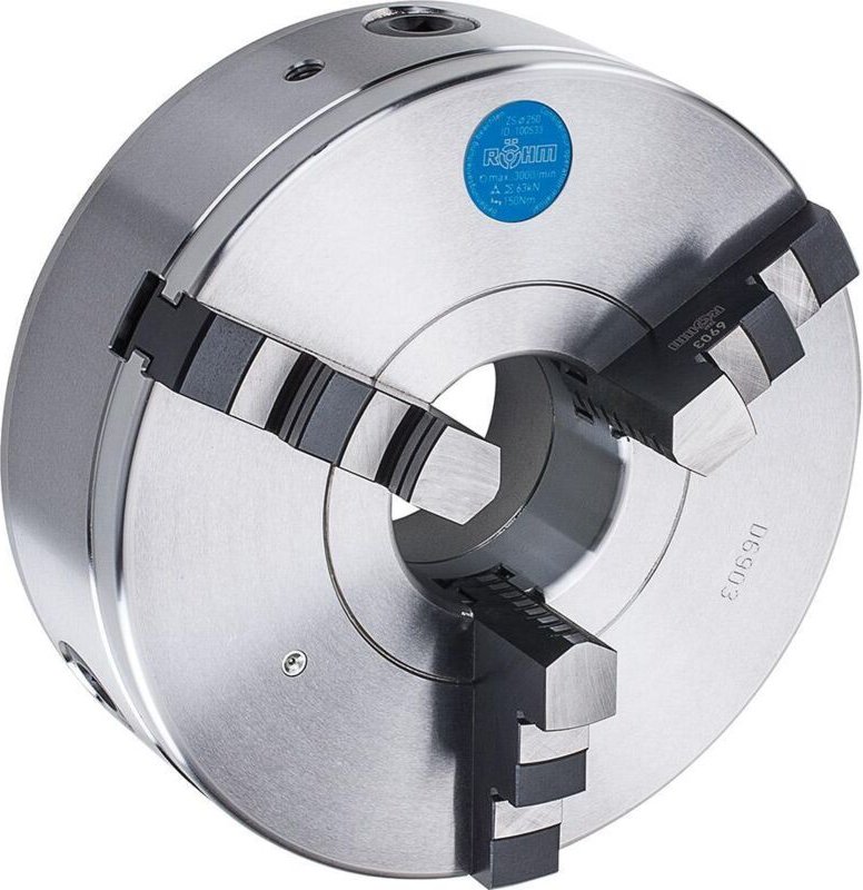 Dreibacken-Drehfutter DIN6350 Stahl 80mm röhm