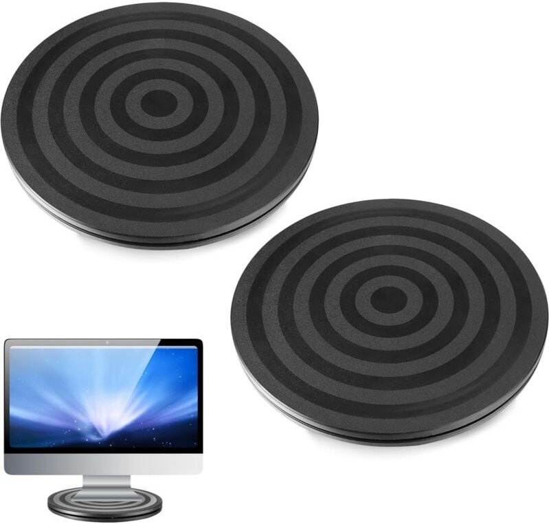 Stück Plattenspieler, 20 cm Universal-Kunststoff-Plattenspieler, 360-Grad-runder Plattenspieler, manueller Plattenspiele...