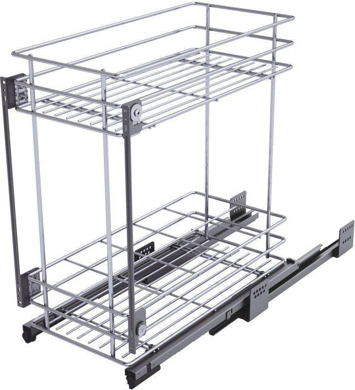 Unterschrankauszug 004G kb 300 mm Stahl chrom - Sige