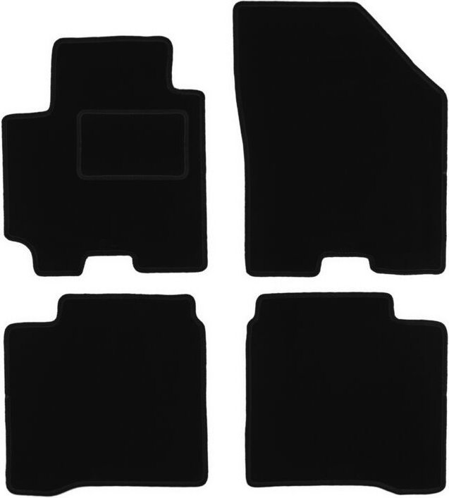 Schwarze Veloursmatten für: Suzuki Baleno II Fließheck (2015-)