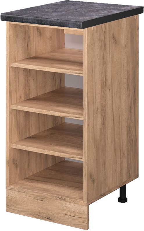 Vicco - Küchenregal R-Line, Goldkraft Eiche, 40 cm , ap Anthrazit