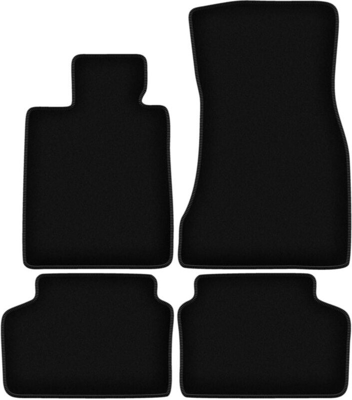 BASIC schwarze Veloursmatten für: BMW 7 G11 FL Limousine kurz (2019-)
