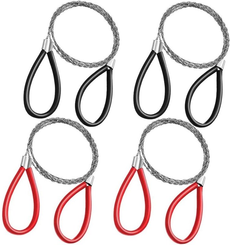 Dolaso - Rohrschneider 4 Stück Edelstahl Kabelsäge, Metallsäge Handsäge Taschenseilsäge pvc Rohrschneidewerkzeug für Hol...