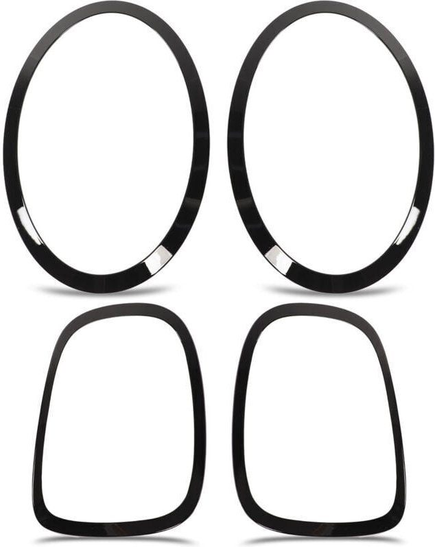 Glänzend schwarze Scheinwerfer-Rücklicht-Surround-Abdeckung für F55 F56 F57 One Cooper s jcw 2014+