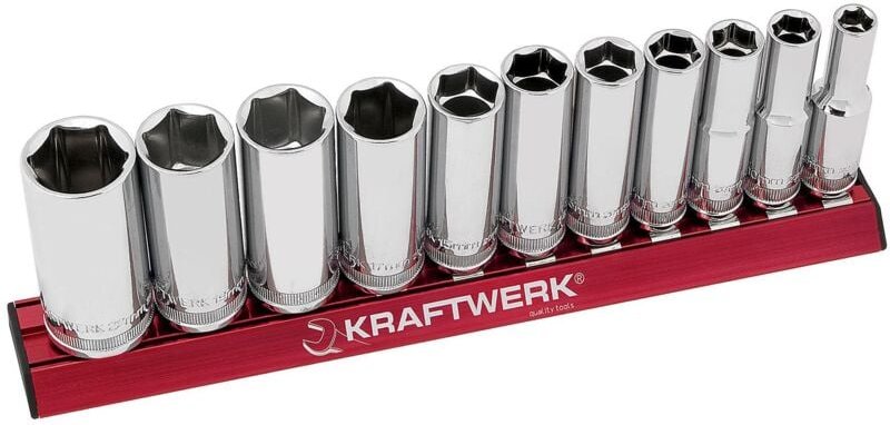 Kraftwerk - 11-t. Stecknusssatz lang magalu 3/8'