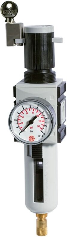 Filterregler »futura«, pc, sk, Mano, bg 1, g 3/8, 0,5-10 bar, va - Riegler