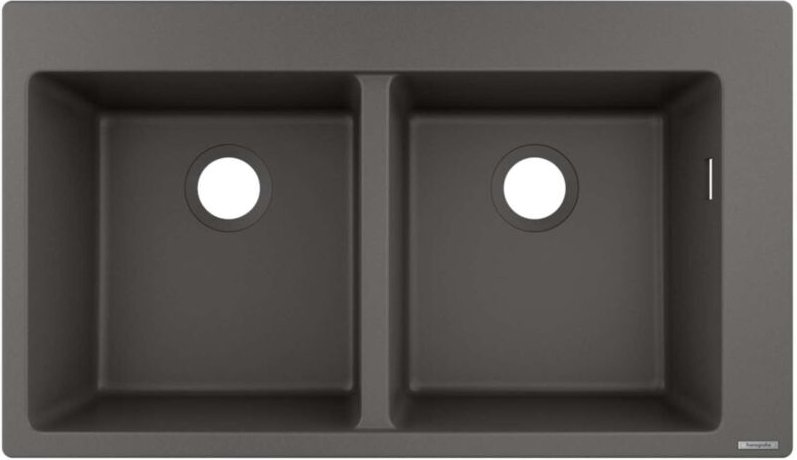 Einbauspüle S51 S510-F770370x370mm, Steingrau - Hansgrohe