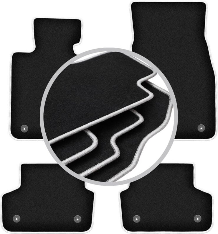 CARLUX-SILVER Autofußmatten für: BMW 5 G31 Kombi, Touring (2017-)