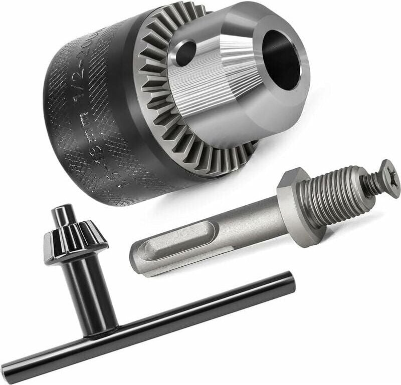 Thumbnail - SDS-Plus 1,5–13 mm 1/2–20 unf Bohrfutteradapter mit Schlüssel Ymyny