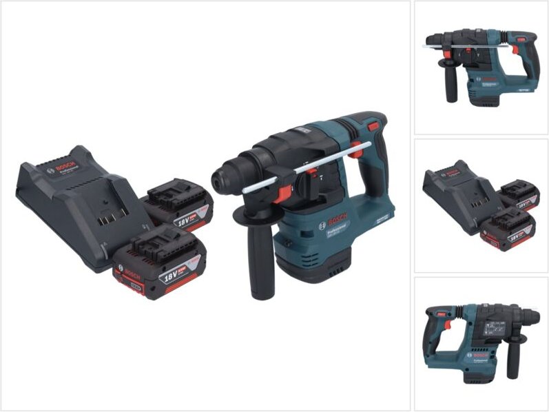 Bosch gbh 18V-22 Professional Akku Bohrhammer 18 v 1,9 j sds Plus Brushless + 2x Akku 4,0 Ah + Ladegerät