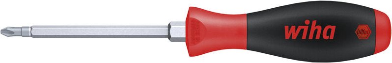 Wiha - Schraubendreher SoftFinish® Phillips mit Sechskantklinge und Sechskantansatz PH2 x 100 mm (00765)