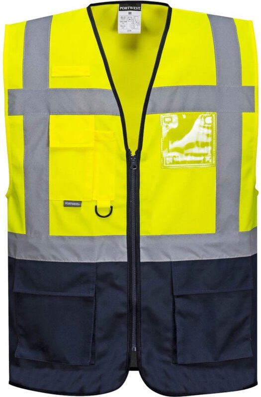 Portwest Warnweste mit vielen Taschen Gelb XXXXXL