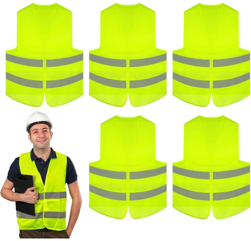 Stück Sicherheitswesten, Reflektierende Auto-Sicherheitswesten, Auto-Reflektorwesten für Männer und Frauen, Gelbe Weste ...