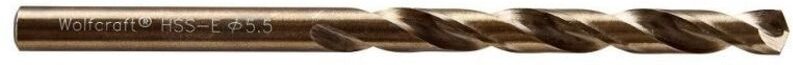 Metallbohrer HSS-Co 7455010 ø 5,5 mm Rundschaft Metallbohrer - Wolfcraft