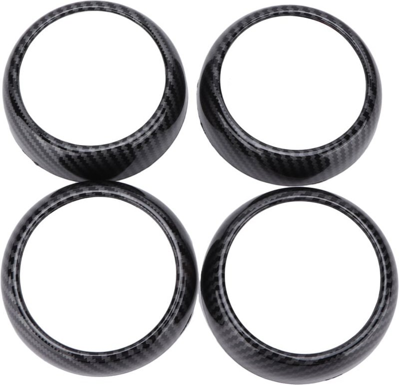 Zoternen - Carbonfaser-Lüftungsschlitz-Abdeckungsverkleidung, Ersatz für Smart Fortwo/Forfour 453 2015–2021