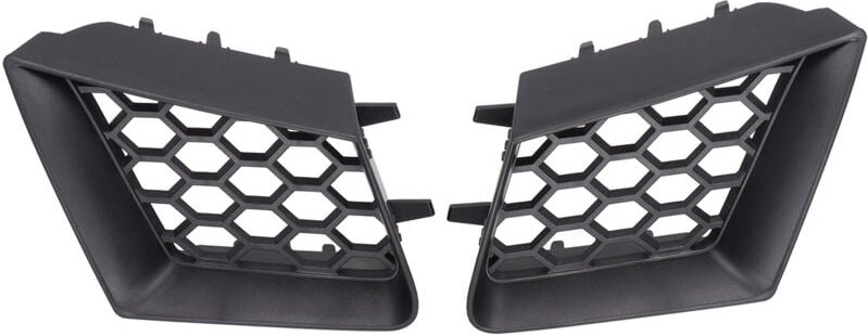 Jeffergarden 2 Stück Frontstoßstangen-Obergrill links rechts mattschwarz Ersatz für Seat Ibiza Cordoba 6L 2002-2009