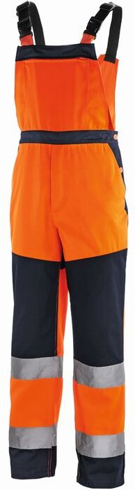 TeXXor Warnschutz-Latzhose buffalo leuchtorange/navy 25 4335