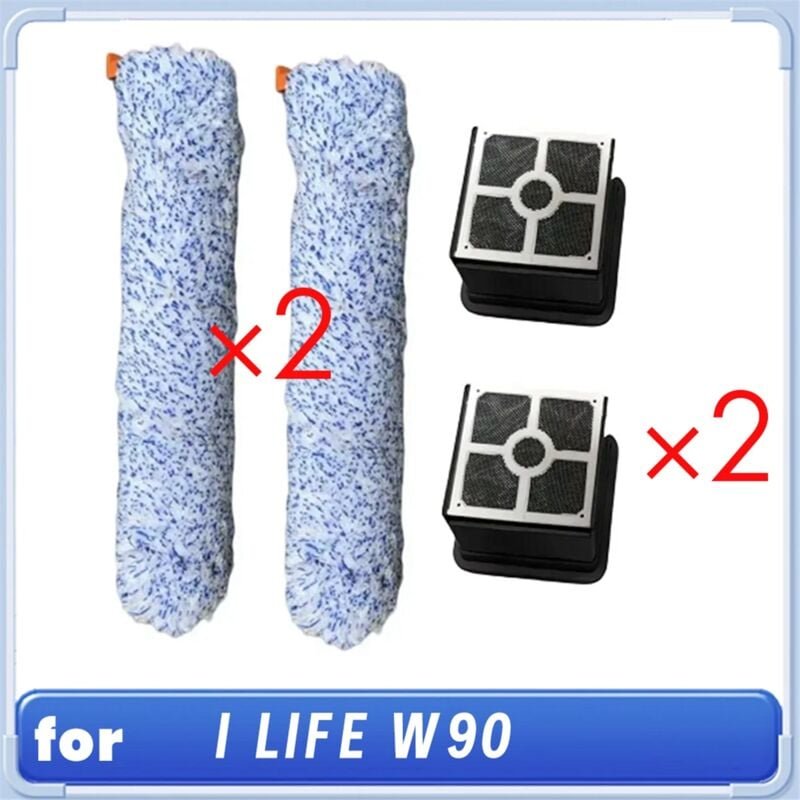 Thumbnail - 2 Bürstenrollen und 2 Filter für i life W90 Cordless Wireless