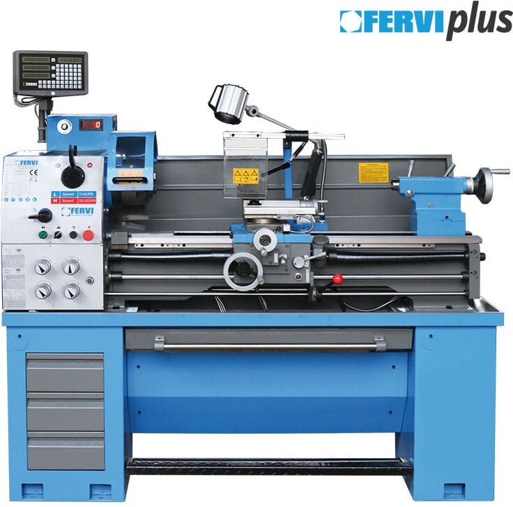 Fervi - Paralleldrehmaschine aus Eisen und Metall Display umkehren t069/400vi3a