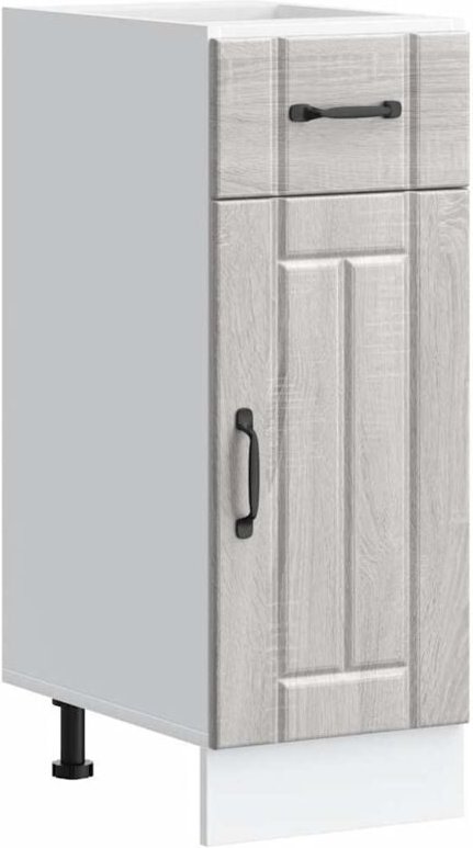 vidaXL Küchen-Unterschrank Lucca Grau Sonoma Holzwerkstoff