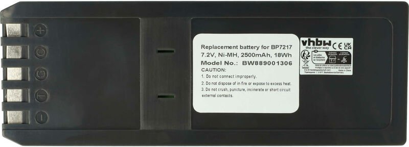 Vhbw - Akku Ersatz für Fluke BP7217 für Messgerät (2500mAh, 7,2V, NiMH)