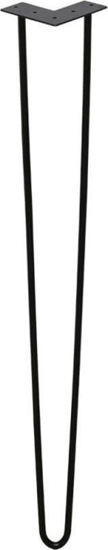 4x Hairpin Legs Tischbeine Tischgestell Metalltischbeine Haarnadelbeine Moebelfuesse Tischkufen Haarnadelbeine schwarz 2...