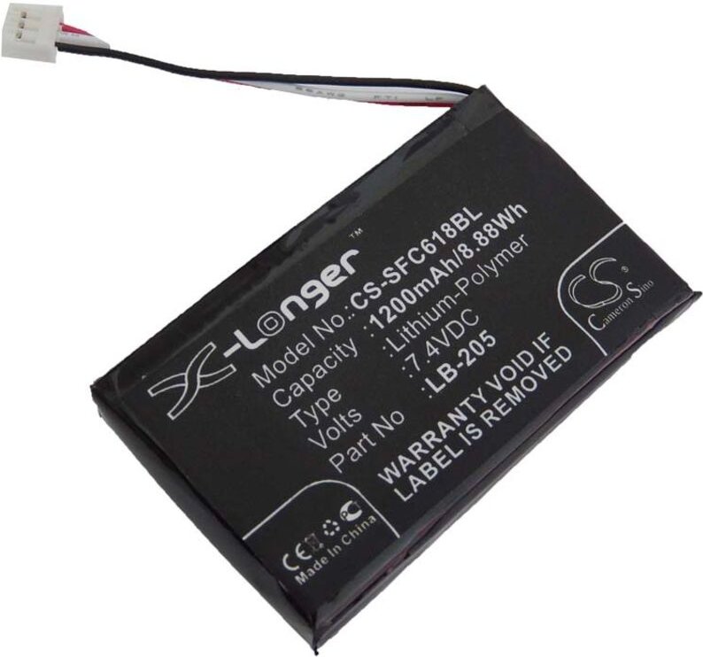 Vhbw - 1x Akku kompatibel mit SafeScan 6185 Geldscheinprüfer Geldscheinprüfgerät (1200 mAh, 7,4 v, Li-Polymer) - Ersatz ...