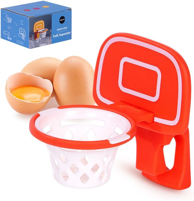 Basketball-Rack, Hühnereiweiß-Trenner, Eiertrenner, lustiges Küchenhandgerät, Küchenhelfer-Extraktor, Küchenwerkzeuge
