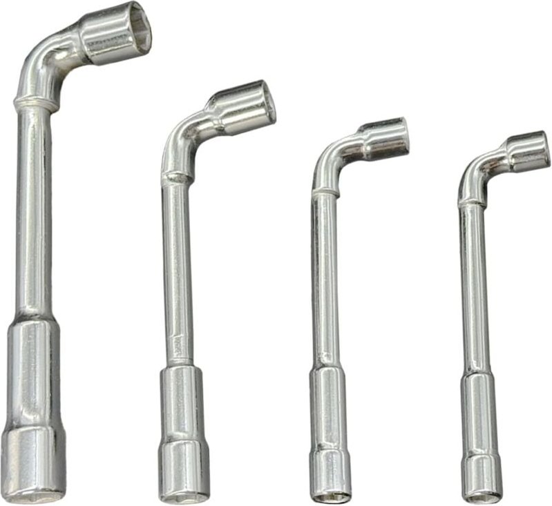 4 Stück 6-kant Steckschlüssel 7mm 8mm 10mm 13mm, Steckschlüssel, Steckschlüssel, Steckschlüssel CRV Chrom-Vanadium-Stahl