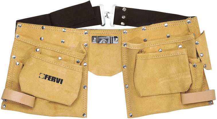 Leder-Montagetasche mit Gurtel Fervi 0264