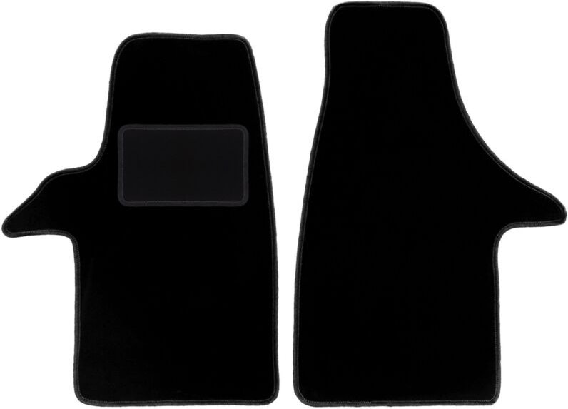 Schwarze Velours-Fußmatten für: Volkswagen Transporter T5 Kastenwagen (2003-2015)