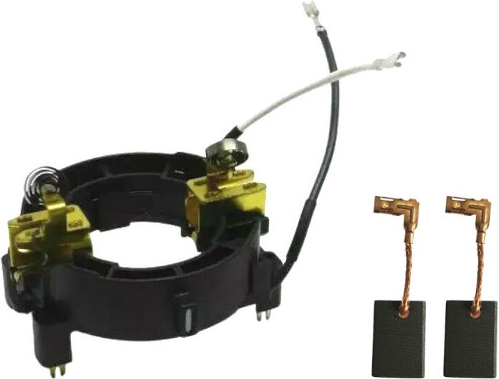 Trade-shop - Motorkohlenhalter / Bürstenbrücke inkl. Motorkohlen kompatibel mit vielen Makita Bohrhammern ersetzt 638655...