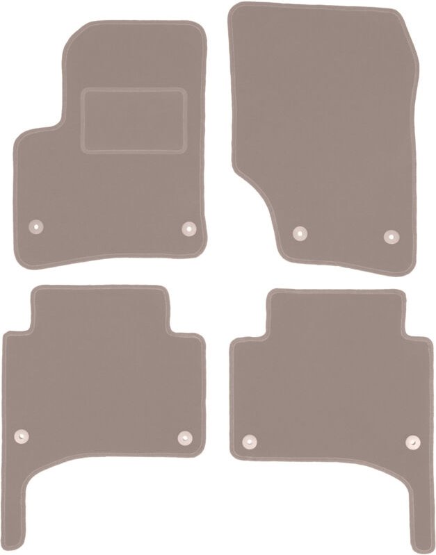 Beige Veloursmatten für: Porsche Cayenne I SUV (2002-2010)