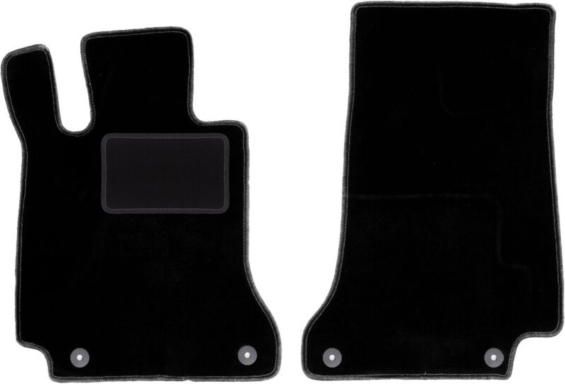Vordere Matten schwarz für: Mercedes C W205 mit Fußstütze Kombi, Limousine (2015-)