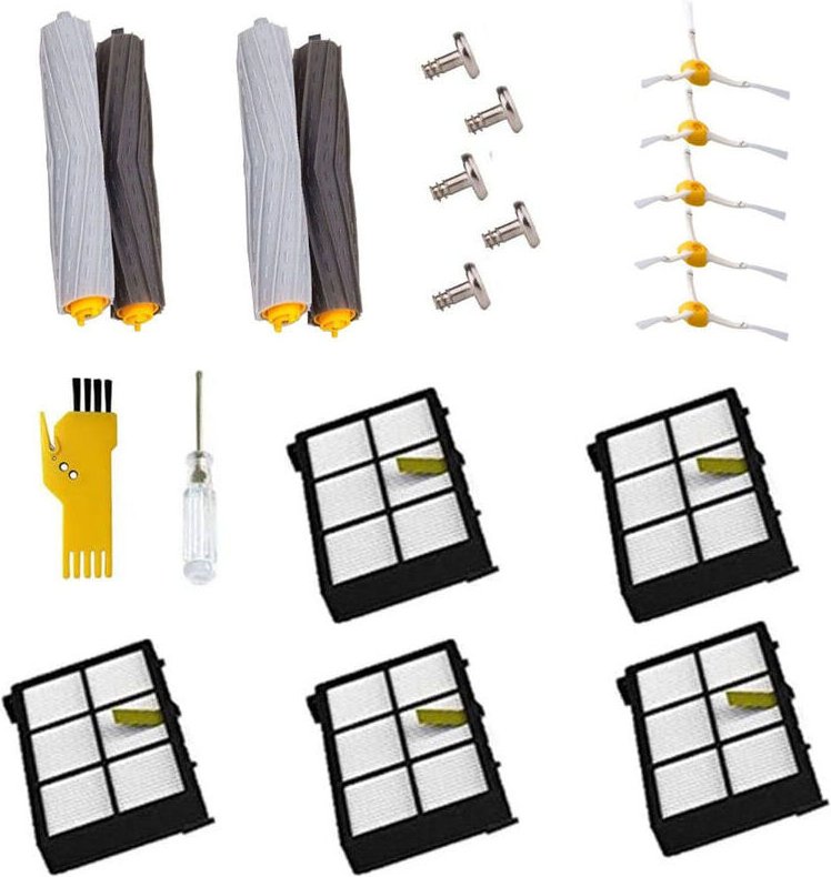 980 960 900 880 870 860 800 Ersatzteile für Roboterstaubsauger (5 Stück Seitenbürsten, 5 Stück Schrauben, 5 Stück Filter...