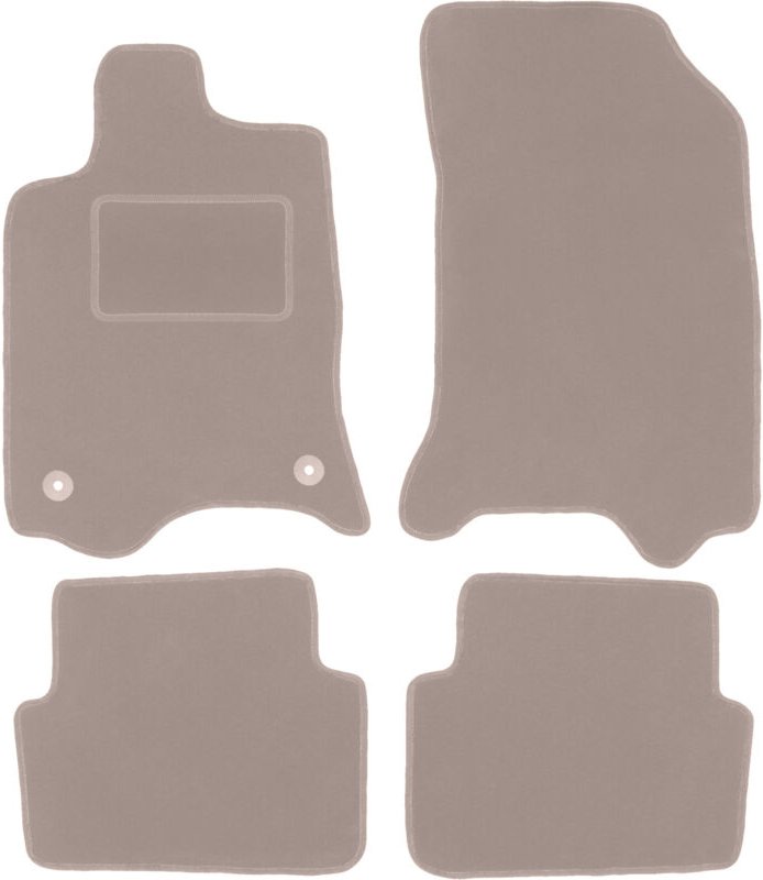 Beige Veloursmatten für: Renault Laguna II Kombi, Liftback (2001-2007)