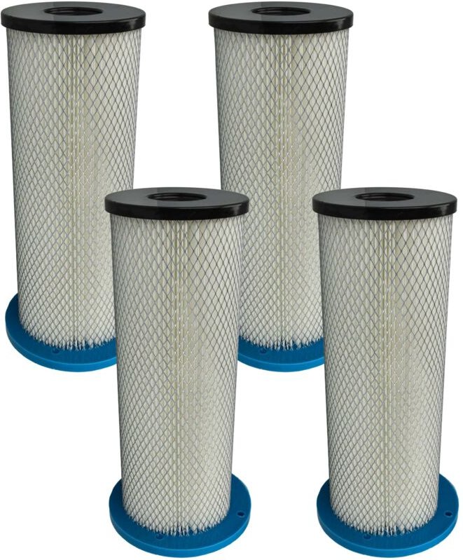 4x Staubsaugerfilter kompatibel mit Husqvarna S26, S13, S36 Staubsauger - HEPA-Filter Blau Weiß - Vhbw