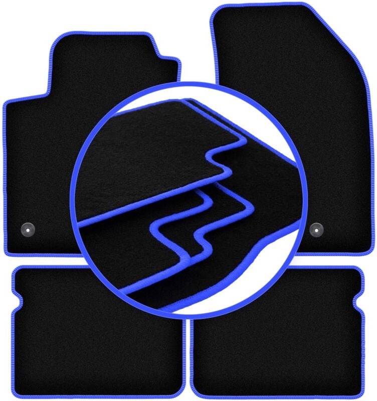 CARLUX-BLUE Autofußmatten für: Fiat Bravo II Schrägheck (2007-2012)