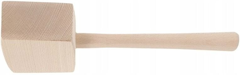 Holzhammer 500g 315mm Starker Zimmermannshammer aus Buche Vierkant