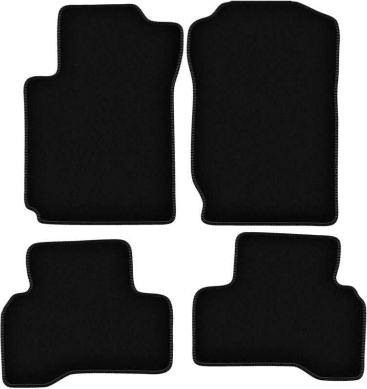 BASIC schwarze Veloursmatten für: Suzuki Grand Vitara II 3-Türer (2005-2014)