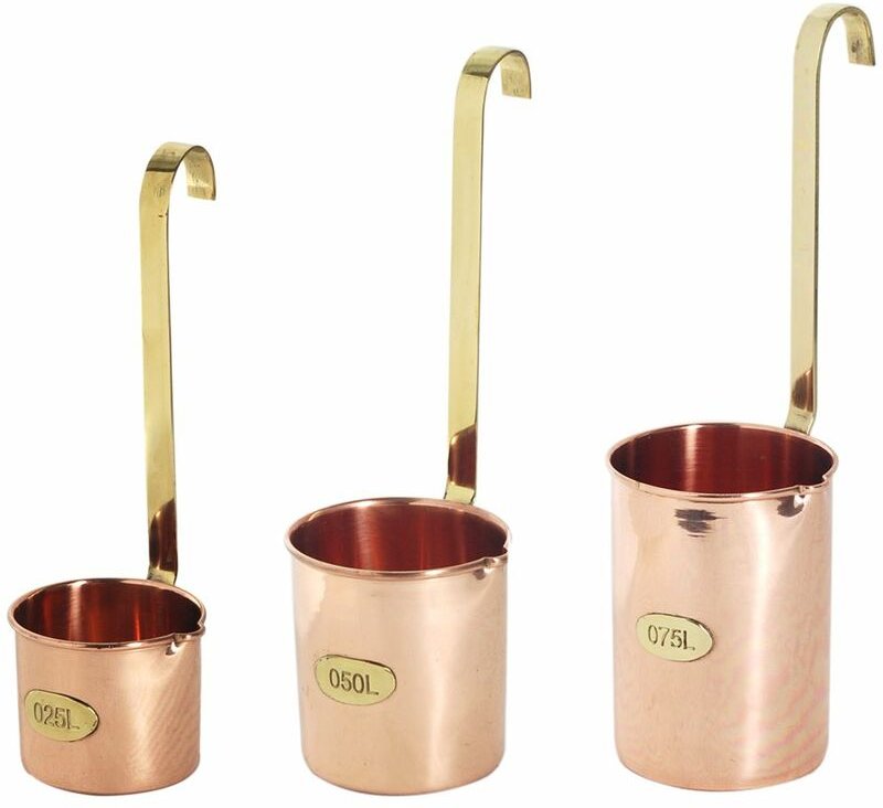 Signes Grimalt - Küchenutensilien Spiel 3 PCs Litro Copper 3U Silver Utensils 9x9x29cm 5740