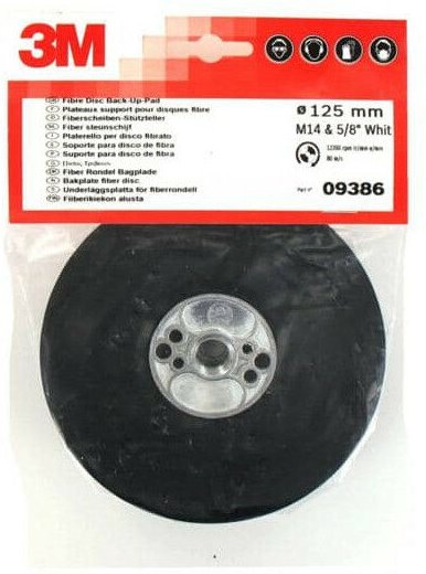 Plateau 3M glatt Unterstützung für Fiberscheiben von 125 mm Durchmesser M14