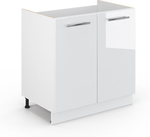 Waschbeckenunterschrank Fame-Line, Weiß Hochglanz, 80 x 81.6 cm ohne Arbeitsplatte Vicco