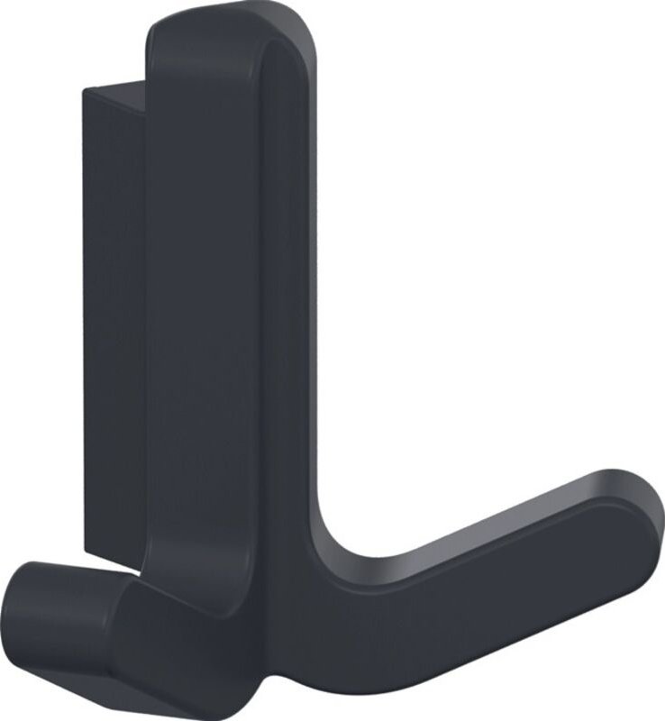 Doppelhaken Serie 477 matt, elastisch Kunststoff (tpu) 92 anthrazitgrau Höhe 69 mm