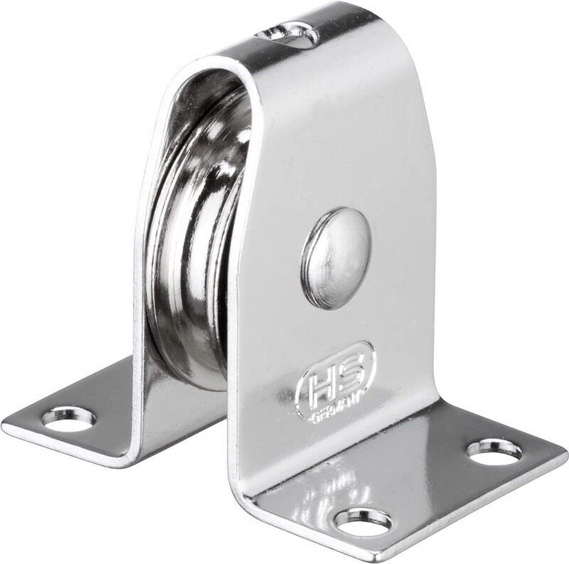 Stehblock (Umlenkrolle) für Draht Gleitlager 4 mm - 1 Rolle - Sprenger