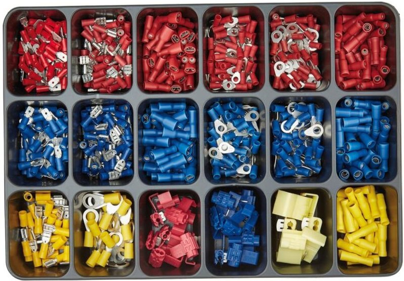 Montagekoffer 39 Kabelverbinder, isoliert - E-normpro