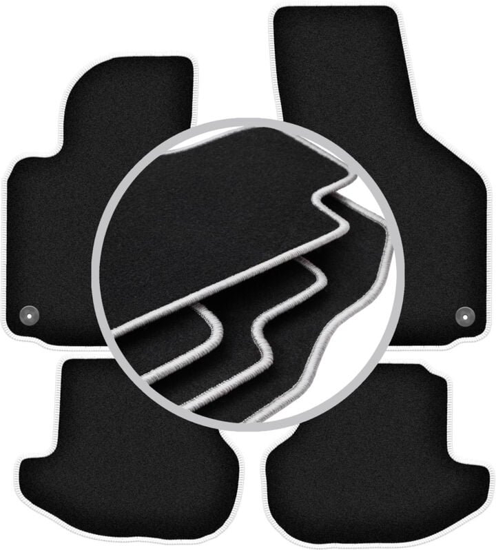 CARLUX-SILVER Autofußmatten für: Volkswagen Eos Cabrio (2005-2015)