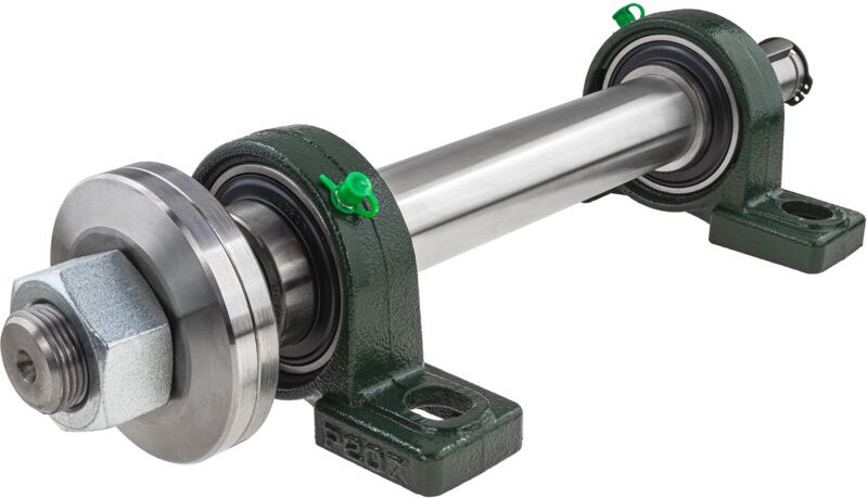 Basisset für Kreissäge (Kreis-/Querschnitt) mit 30mm Aufnahme / Rechtsgewinde / 400mm / basierend auf UCP207 Lagern